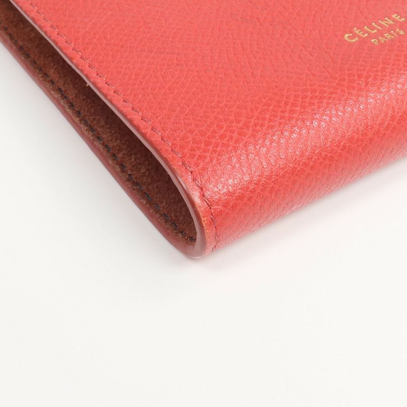CELINE 牛皮皮革Wallet金扣錢包-9