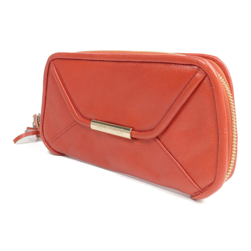 SEE BY CHLOE 牛皮皮革Long Wallet金扣長錢包-2