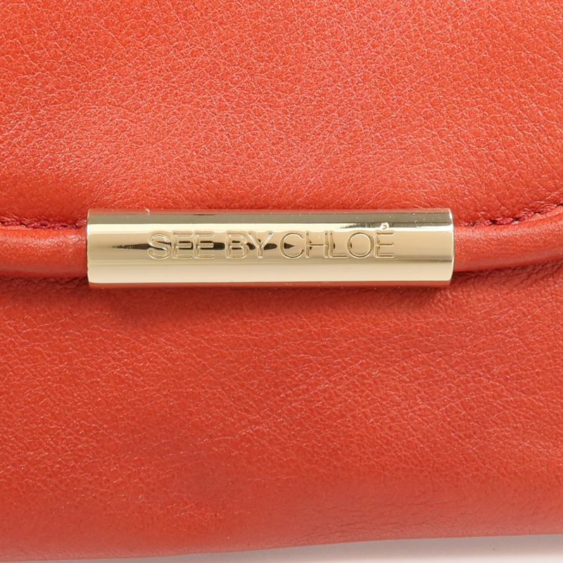 SEE BY CHLOE 牛皮皮革Long Wallet金扣長錢包-9