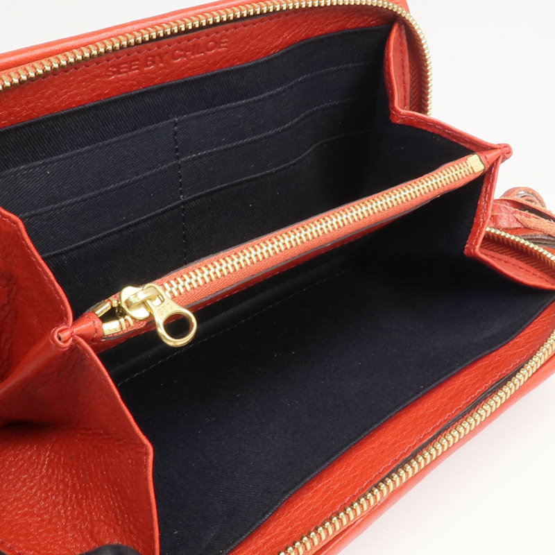 SEE BY CHLOE 牛皮皮革Long Wallet金扣長錢包-10