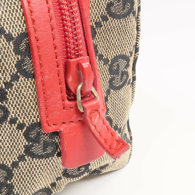 GUCCI 帆布Cosmetic Pouch金扣化妝袋-5