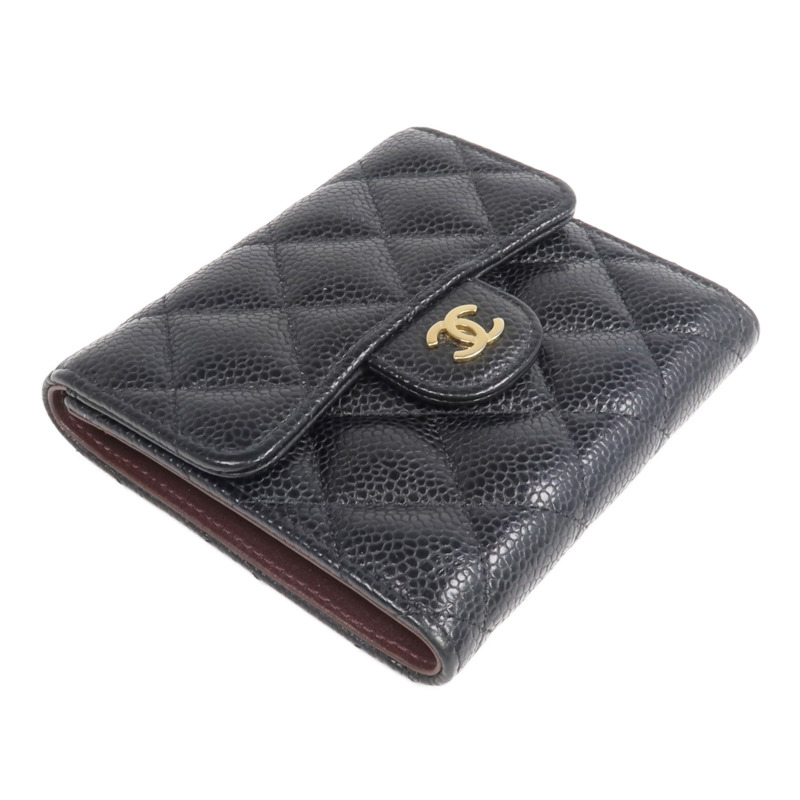 CHANEL 牛皮皮革Wallet金扣錢包-3