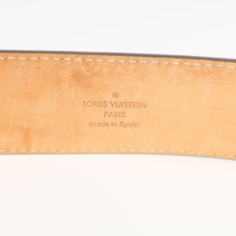 LOUIS VUITTON Monogram Initiales Belt金扣皮帶-7