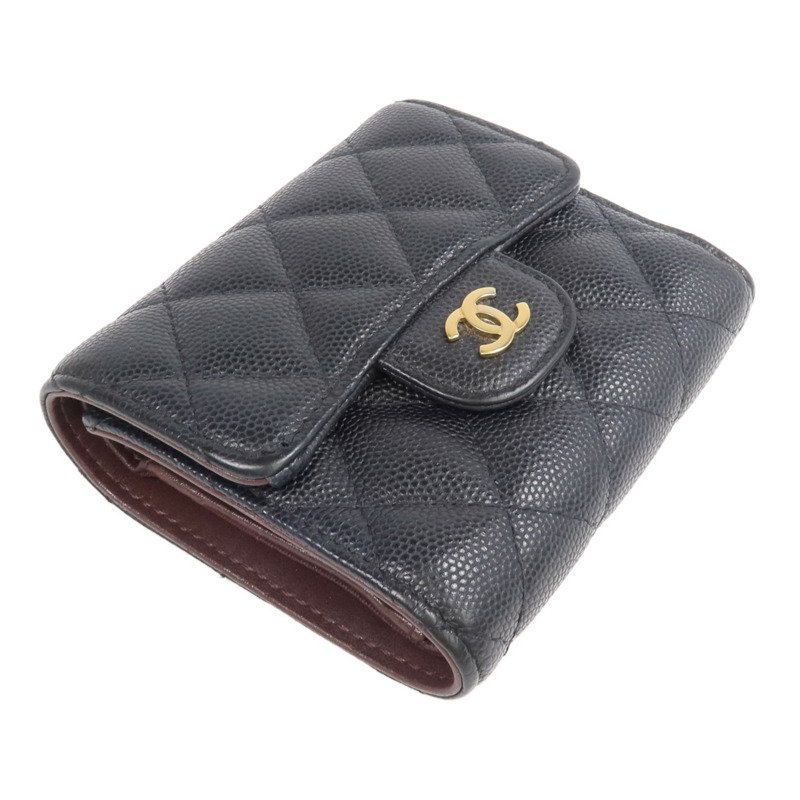 CHANEL 牛皮皮革Wallet金扣錢包-3