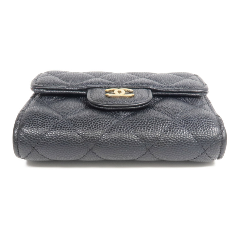 CHANEL 牛皮皮革Wallet金扣錢包-5