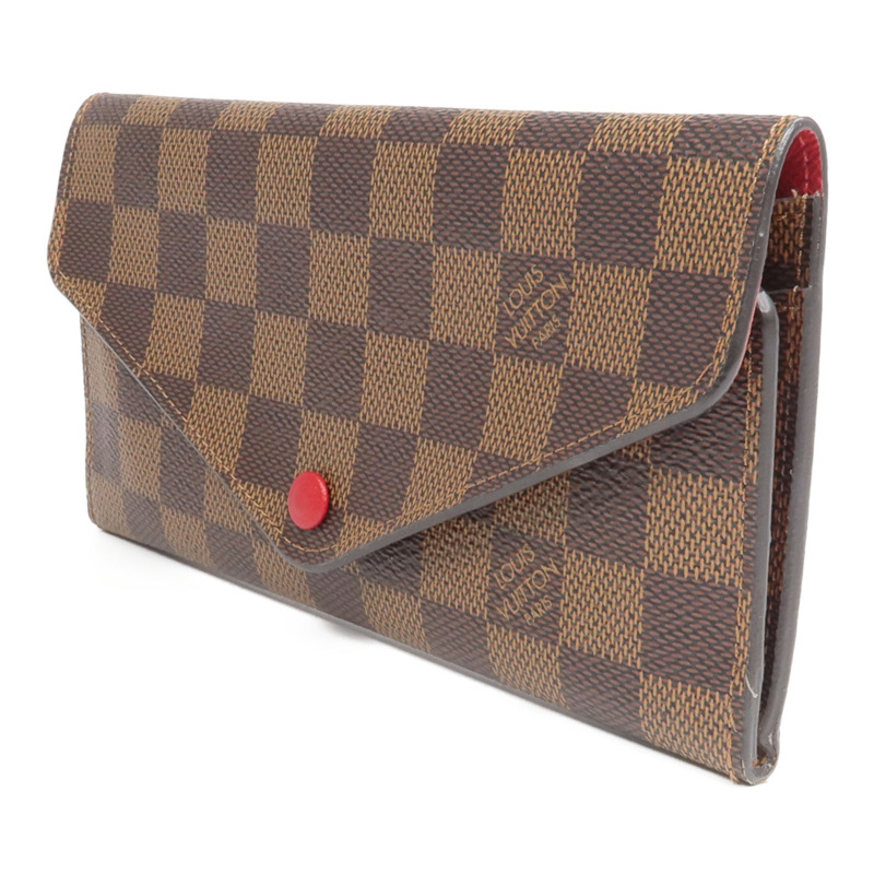 LOUIS VUITTON Damier Josephine Wallet金扣長錢包-2