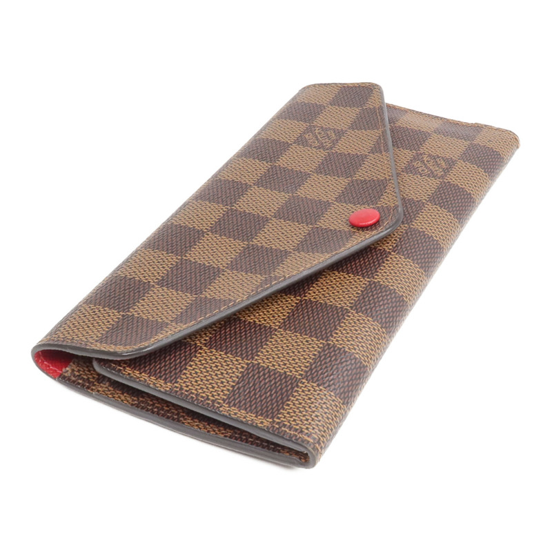 LOUIS VUITTON Damier Josephine Wallet金扣長錢包-3