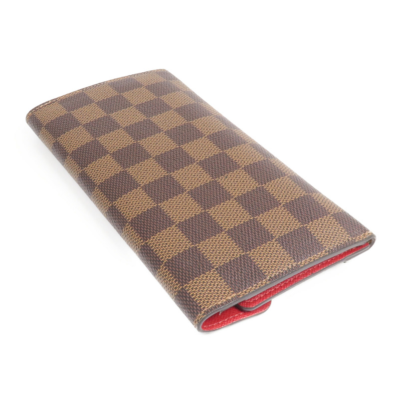 LOUIS VUITTON Damier Josephine Wallet金扣長錢包-4