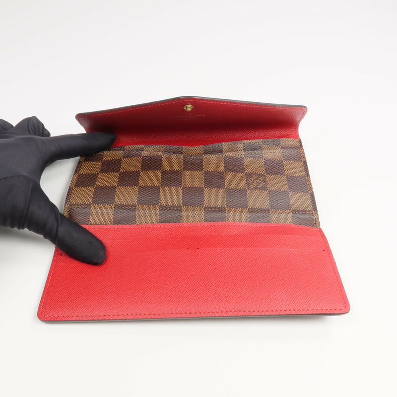LOUIS VUITTON Damier Josephine Wallet金扣長錢包-5