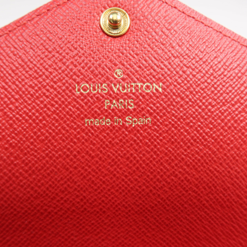 LOUIS VUITTON Damier Josephine Wallet金扣長錢包-6