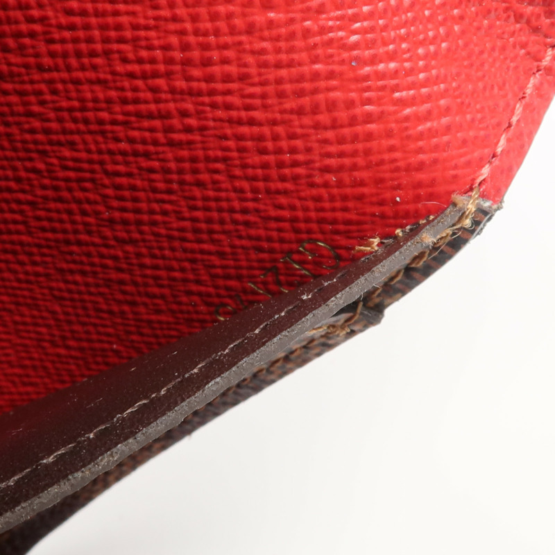 LOUIS VUITTON Damier Josephine Wallet金扣長錢包-7