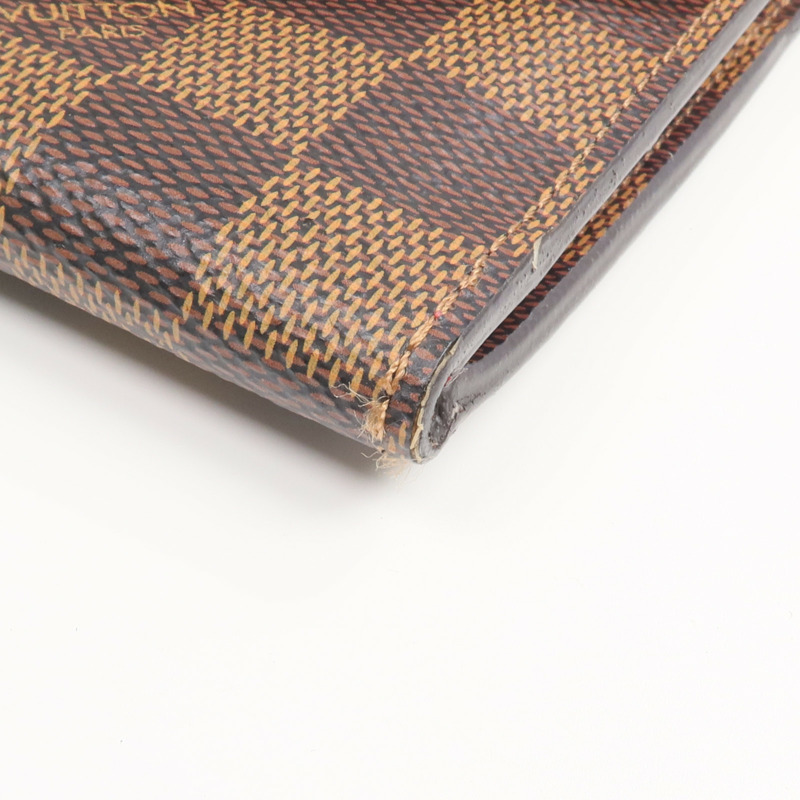 LOUIS VUITTON Damier Josephine Wallet金扣長錢包-9