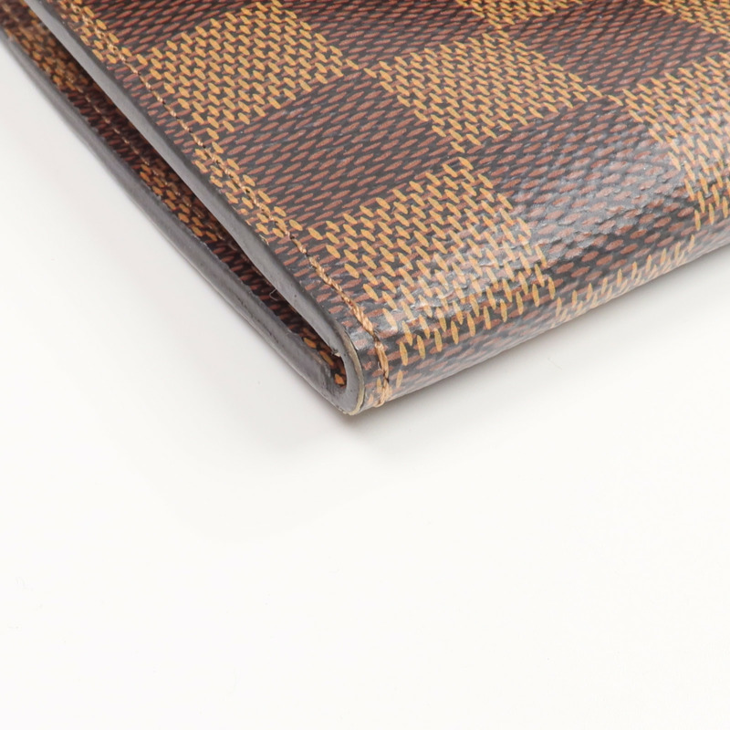 LOUIS VUITTON Damier Josephine Wallet金扣長錢包-10