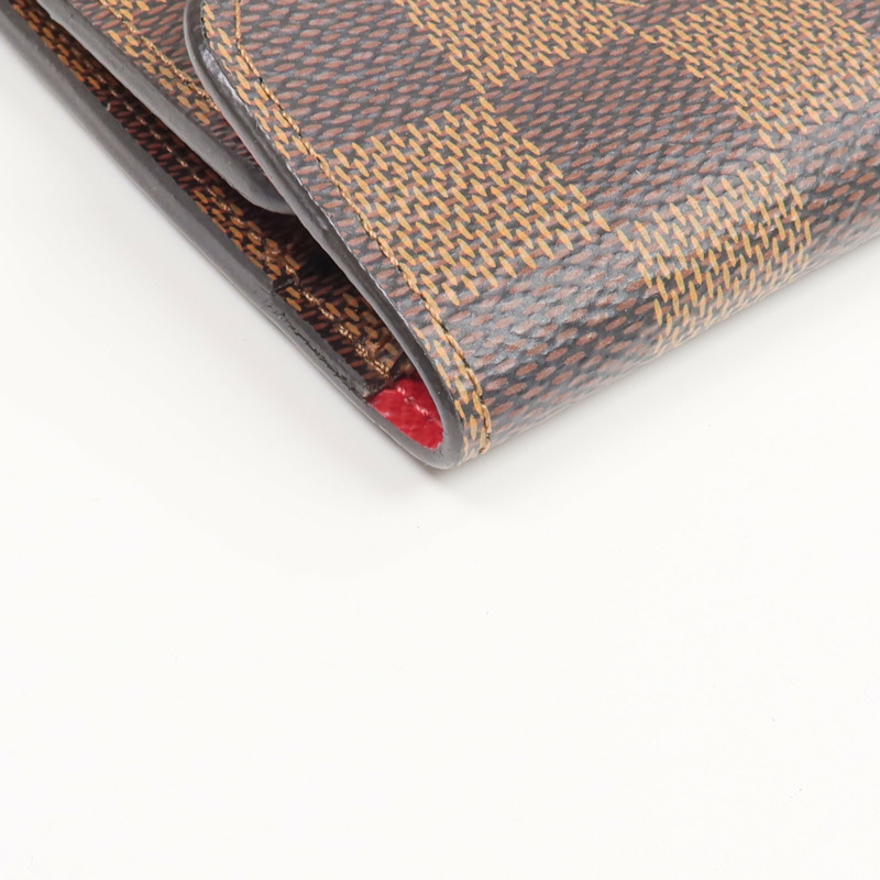 LOUIS VUITTON Damier Josephine Wallet金扣長錢包-11