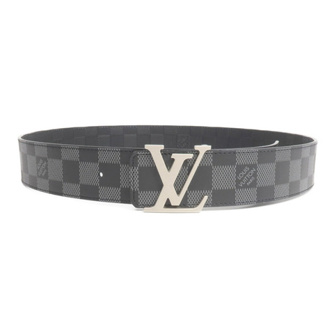 LOUIS VUITTON Damier Infini Belt銀扣皮帶