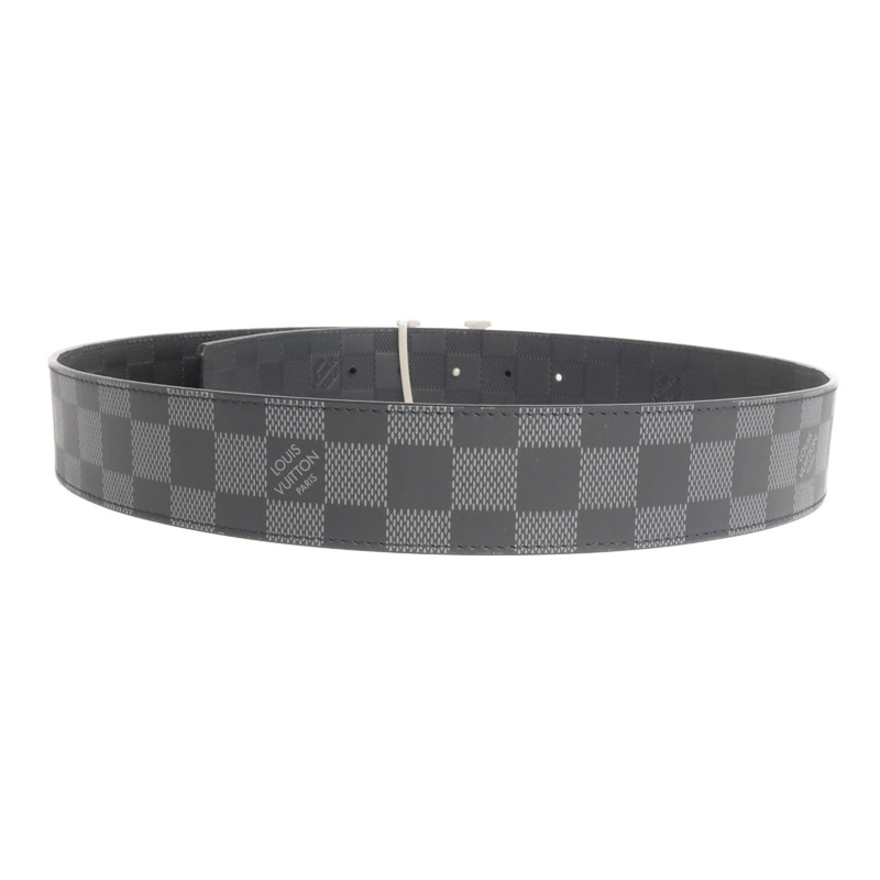LOUIS VUITTON Damier Infini Belt銀扣皮帶-2