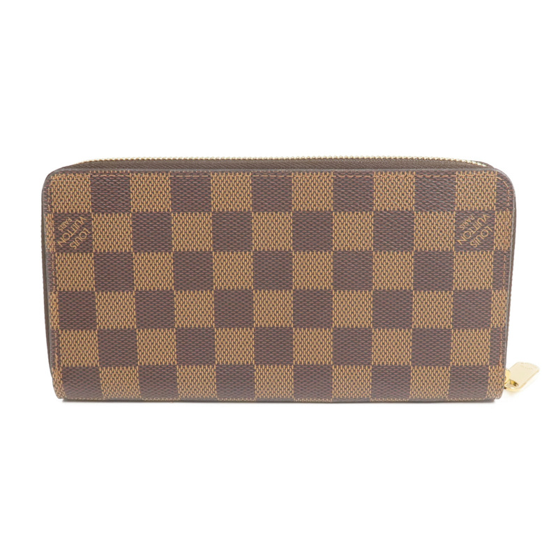 LOUIS VUITTON Damier Zippy Wallet金扣長錢包-1
