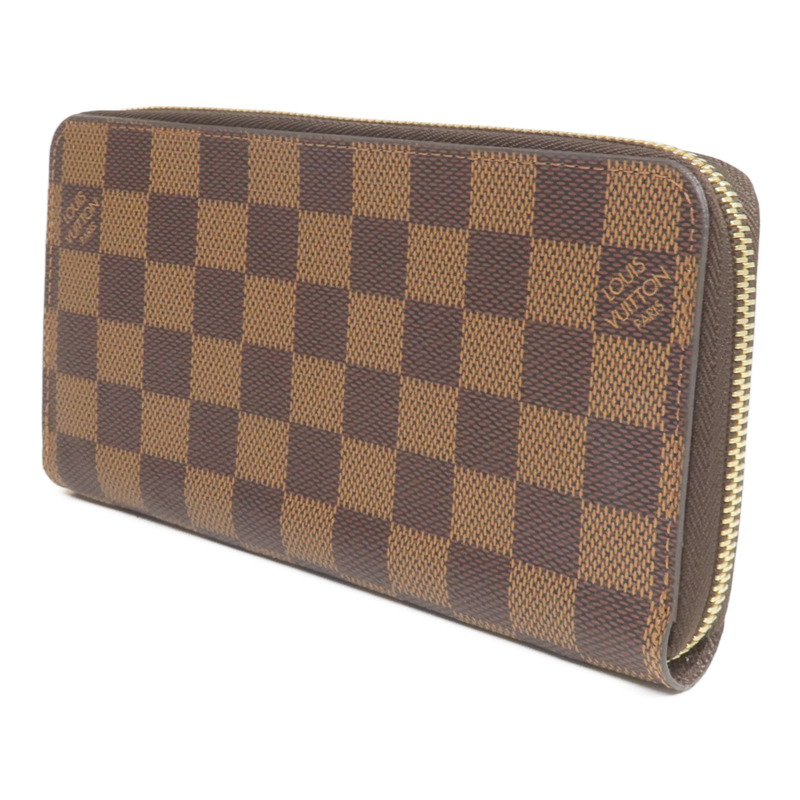 LOUIS VUITTON Damier Zippy Wallet金扣長錢包-2