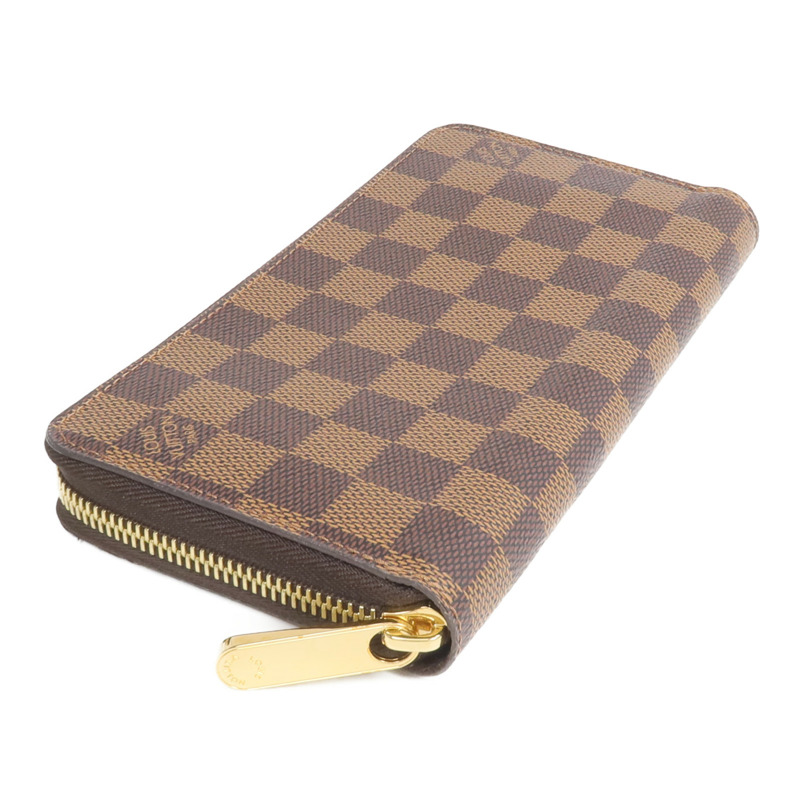 LOUIS VUITTON Damier Zippy Wallet金扣長錢包-3