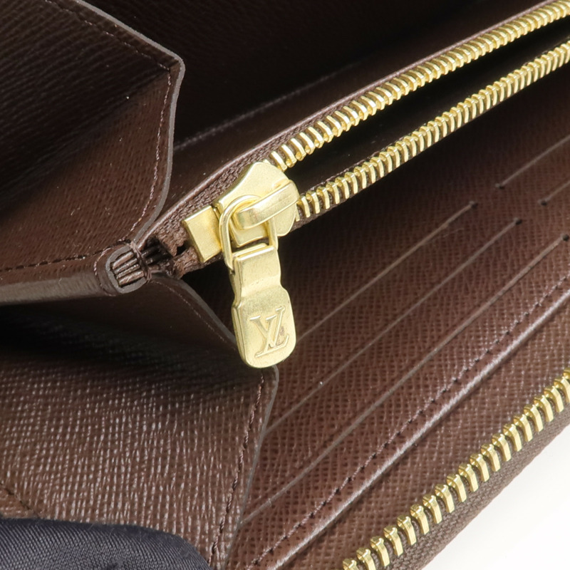 LOUIS VUITTON Damier Zippy Wallet金扣長錢包-12