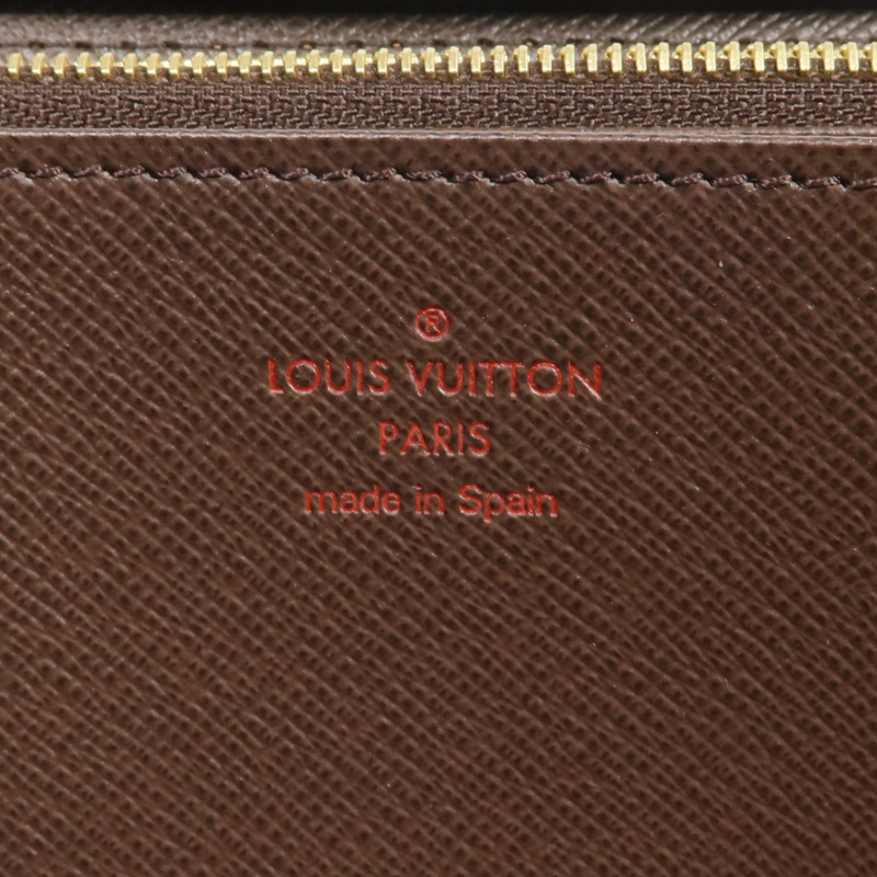LOUIS VUITTON Damier Zippy Wallet金扣長錢包-13