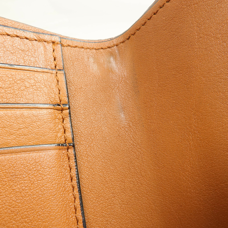 LOEWE 牛皮皮革Wallet銀扣錢包-7