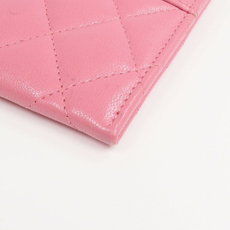 CHANEL 牛皮皮革Long Wallet金扣長錢包-6