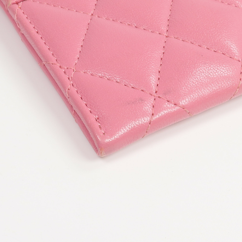 CHANEL 牛皮皮革Long Wallet金扣長錢包-7