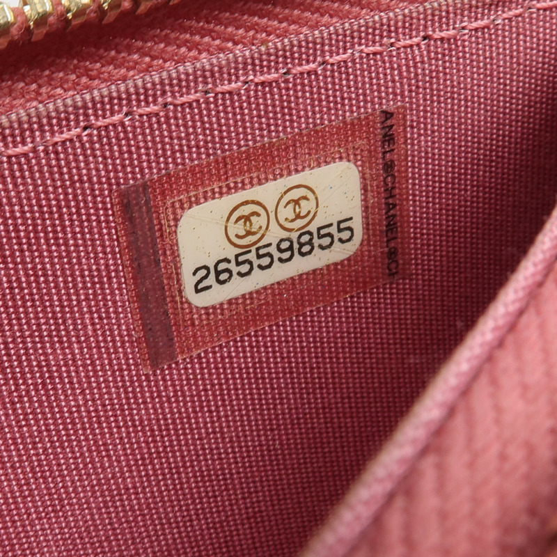 CHANEL 牛皮皮革Long Wallet金扣長錢包-15