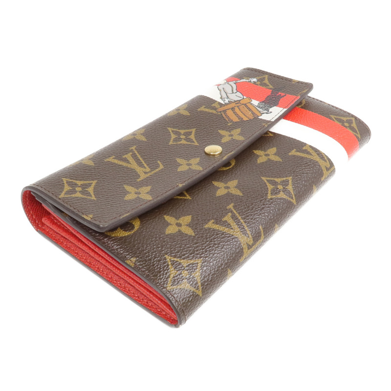 LOUIS VUITTON Monogram Groom Portefeuille Sarah Wallet金扣長錢包-3