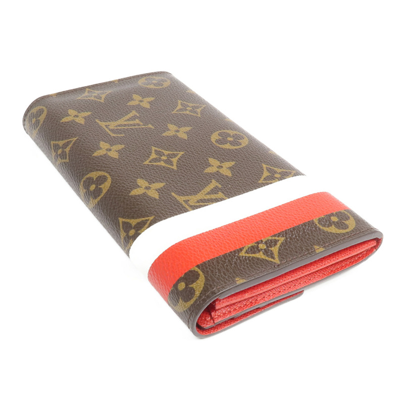 LOUIS VUITTON Monogram Groom Portefeuille Sarah Wallet金扣長錢包-4