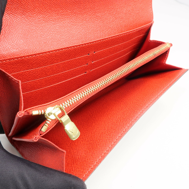 LOUIS VUITTON Monogram Groom Portefeuille Sarah Wallet金扣長錢包-6