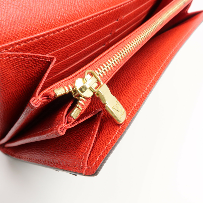 LOUIS VUITTON Monogram Groom Portefeuille Sarah Wallet金扣長錢包-10