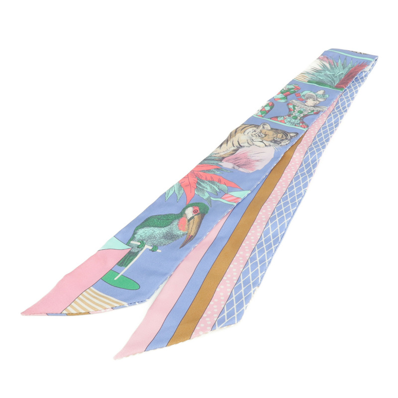 HERMES 絲質Twilly絲巾-1