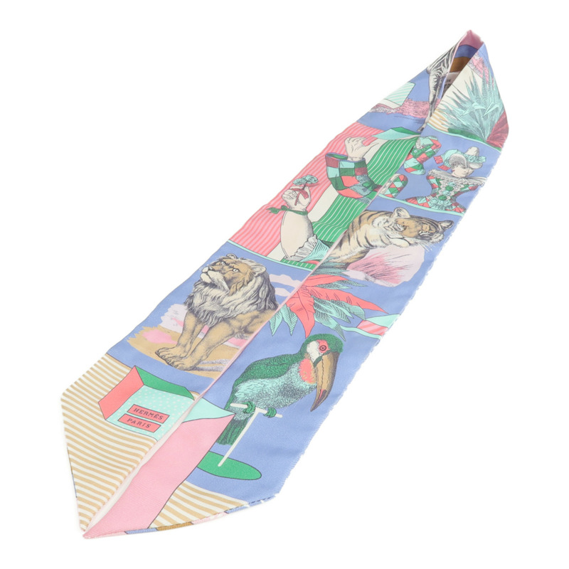 HERMES 絲質Twilly絲巾-2