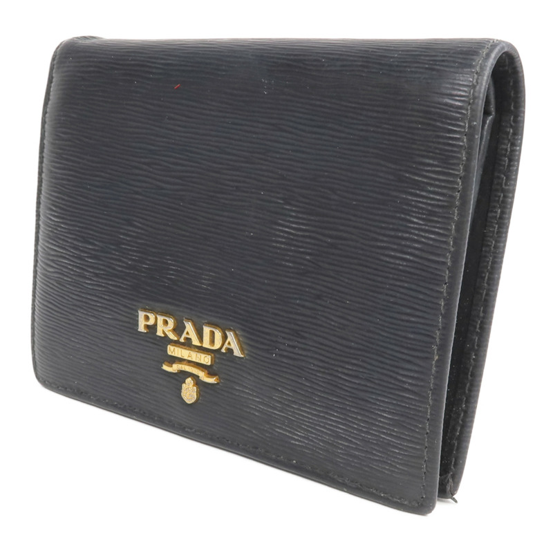 PRADA 牛皮皮革Wallet金扣錢包-2
