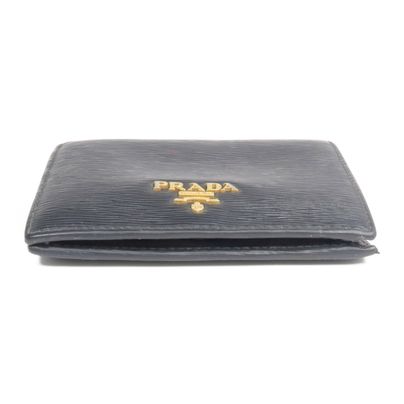 PRADA 牛皮皮革Wallet金扣錢包-5