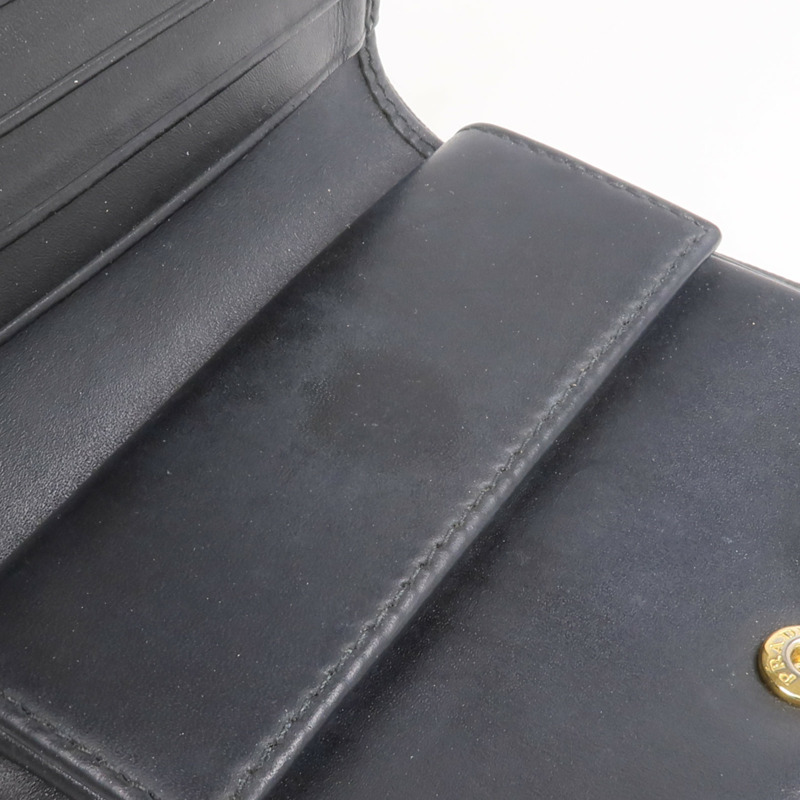 PRADA 牛皮皮革Wallet金扣錢包-12