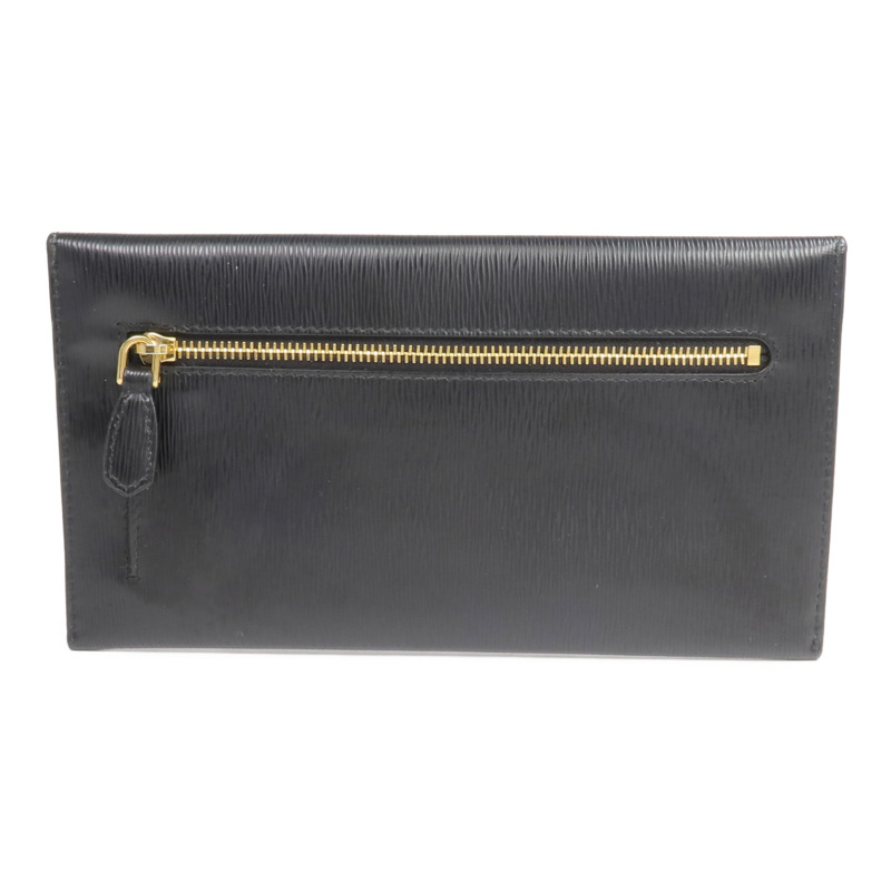 PRADA 牛皮皮革Envelope Long Wallet金扣長錢包-1