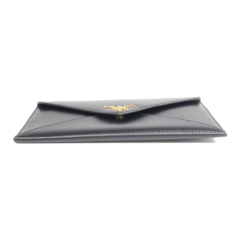 PRADA 牛皮皮革Envelope Long Wallet金扣長錢包-5