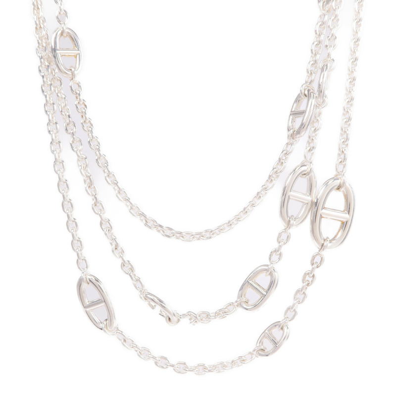 HERMES 925純銀Farandole Long Necklace項鍊-1
