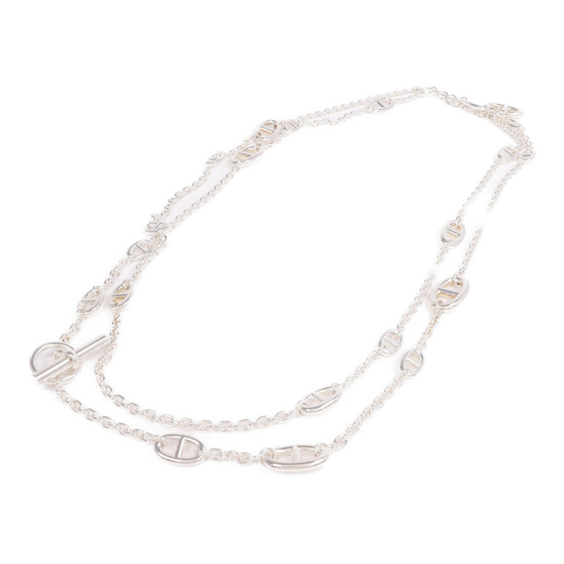 HERMES 925純銀Farandole Long Necklace項鍊-2