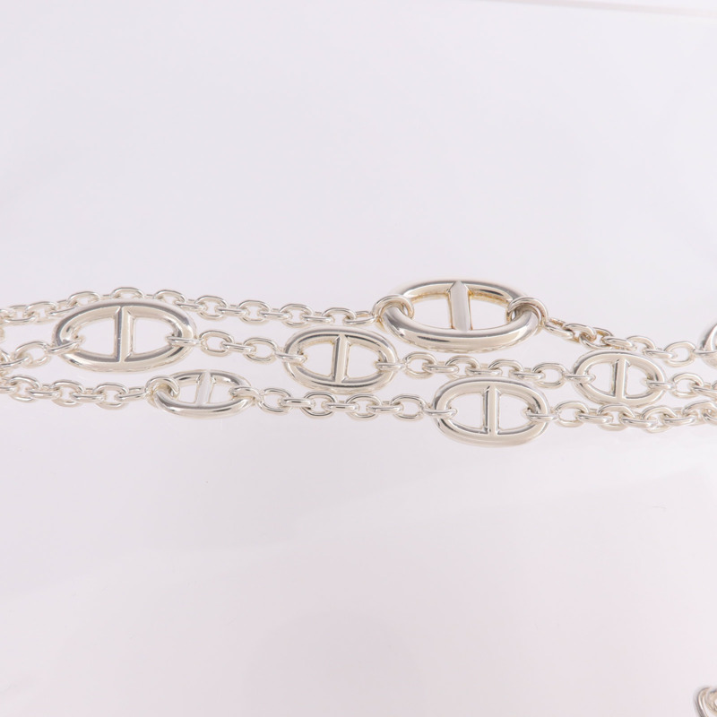 HERMES 925純銀Farandole Long Necklace項鍊-3