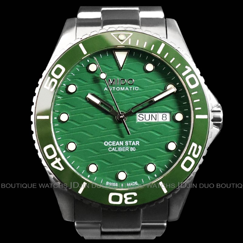金鐸精品~2511 MIDO 美度 OCEAN STAR 200C海洋之星綠陶瓷圈 自動上鍊男用腕錶-0