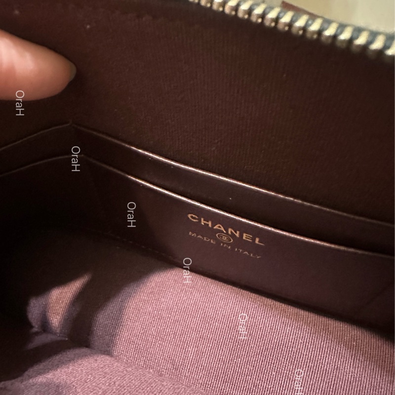 CHANEL 香奈兒24s大貝殼包 荔枝牛皮 黑金 20*12*5cm-10