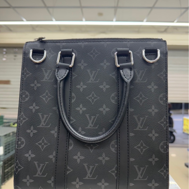 正版Lv 男士琴譜包 M46098 黑 二手-0