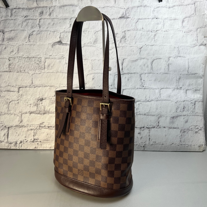 LV棋盤格子母包/托特包-3