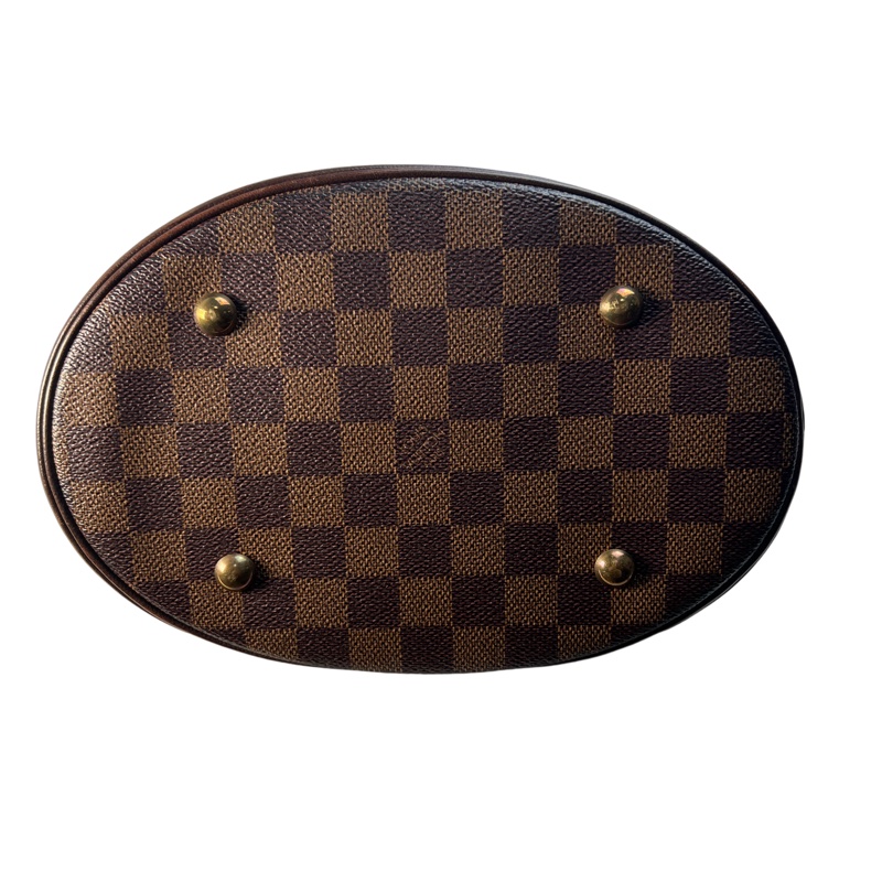 LV棋盤格子母包/托特包-9