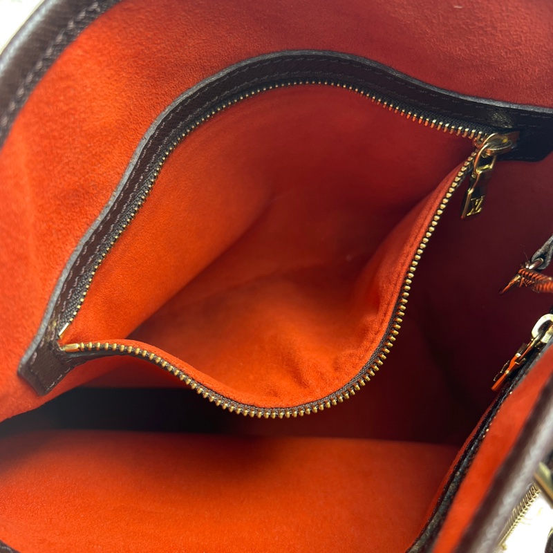 LV棋盤格子母包/托特包-15