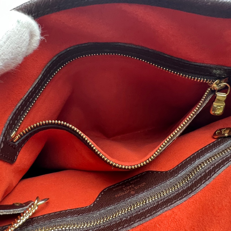 LV棋盤格子母包/托特包-16